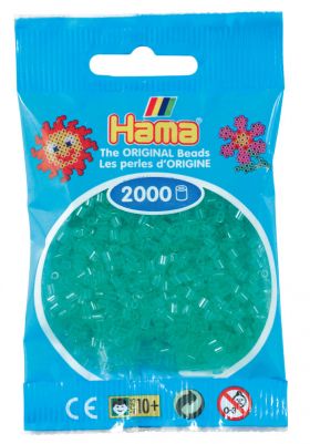 Hama Mini 2000 perler Transparent Grønn 16