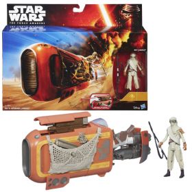 Star Wars Rey's Speeder kjøretøy med Rey 10 cm figur