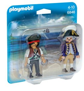 Playmobil Figurer - Pirat og Soldat Duopakke
