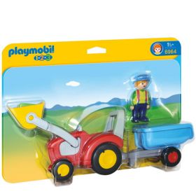 Playmobil 123 - Bonde med traktor og tilhenger 6964