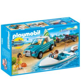 Playmobil Summer Fun - Pick-up med racerbåt med undervannsmotor 6864