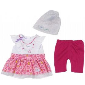 Baby Born Fashion Collection sett Kjole, thights og lue