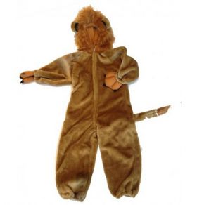 Kostyme  i Plysj 1-2 år - Løvedrakt