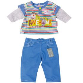 Baby Born Boys Collection Dukkeklær Overdel og Blå Bukse
