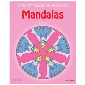 Mandalas Malebok- Eventyrlige Prinsesser