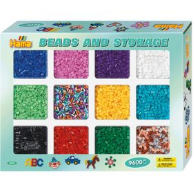 Hama Midi beads and storage 9600 pcs