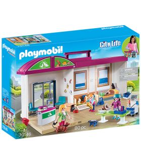 Playmobil City Life - Bærbar Veterinærklinikk 70146