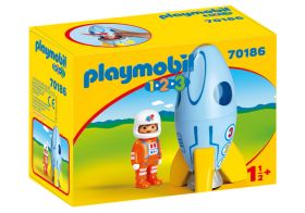 Playmobil 123 - Astronaut med rakett 70186
