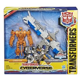Transformers Cyberverse Spark Armor - Cheetor & Sea Fury