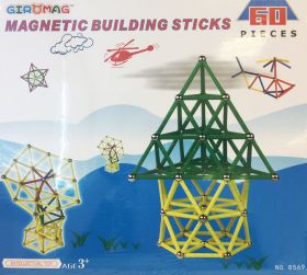 Giromag Magnetisk byggesett - Magnastix Super 60 deler