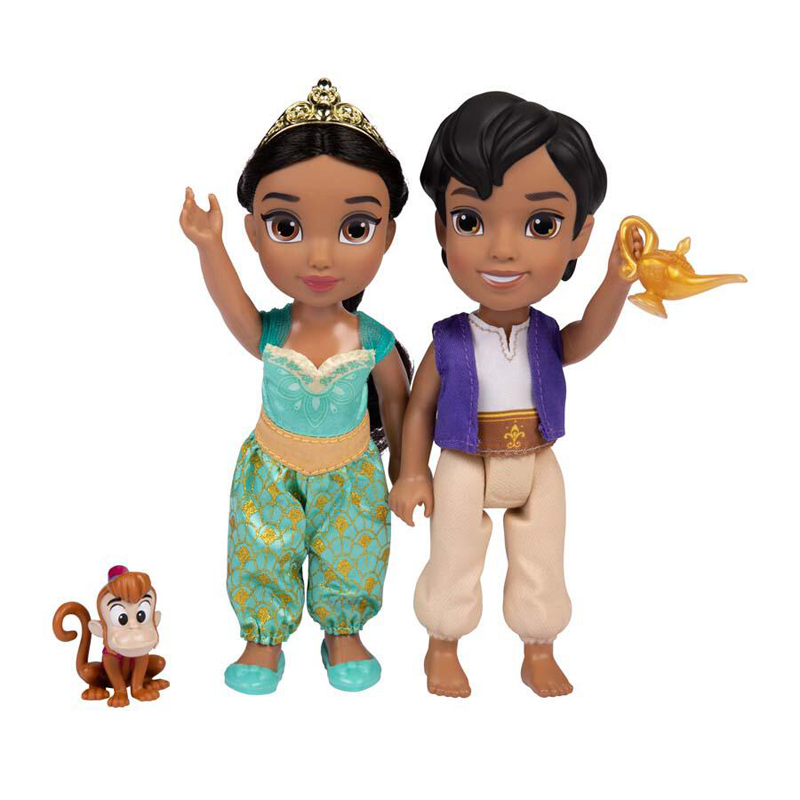 Disney 100 år Figursett m/ tilbehør 15cm - Jasmine og Aladdin